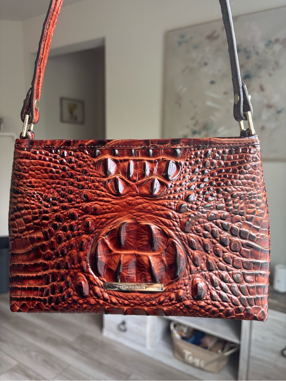 Brahmin Lorelei Pecan Melbourne Shoulder Bag NWT Genuine Leather